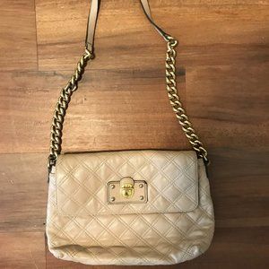 Marc Jacobs Quilted Tan Shoulder Purse